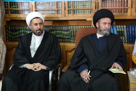 آیت‌الله سیدحسن عاملی نماینده ولی‌فقیه در استان و امام‌جمعه اردبیل و حجت‌الاسلام والمسلمین مهدی ستوده مدیرکل اوقاف و امور خیریه استان اردبیل