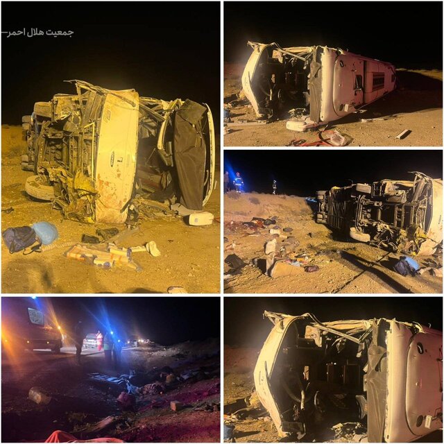 افزایش جان‌باختگان واژگونی اتوبوس در محور نطنز ـ اصفهان