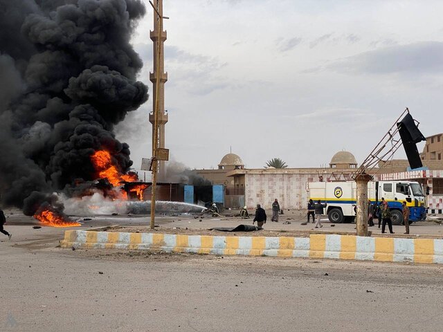 انفجار خودروی بمب‌گذاری شده در البوکمال سوریه