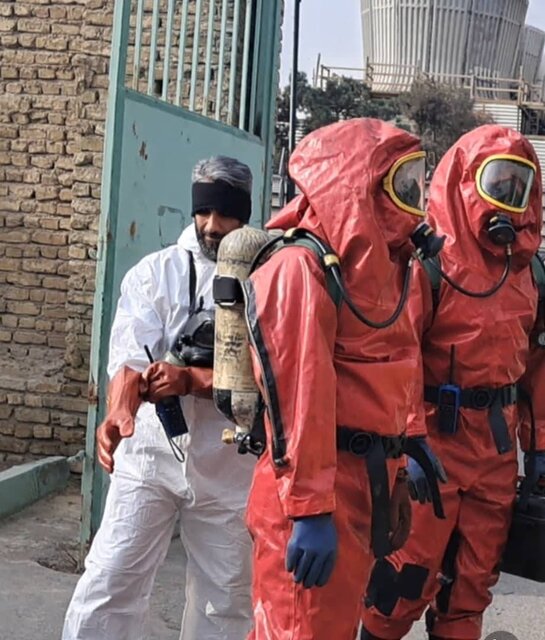 نشت گاز آمونیاک در کارخانه‌ای در بزرگراه بعثت مهار شد