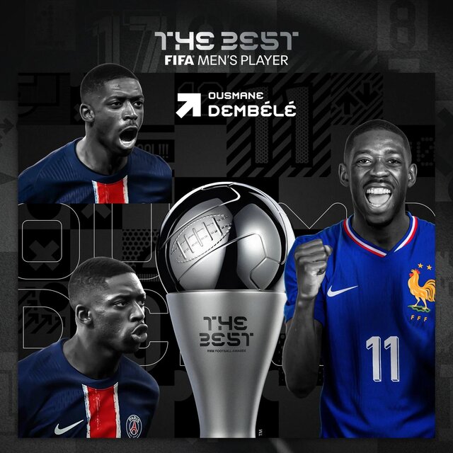 دمبله و انریکه بهترینهای سال ۲۰۲۵ فوتبال جهان شناخته شدند