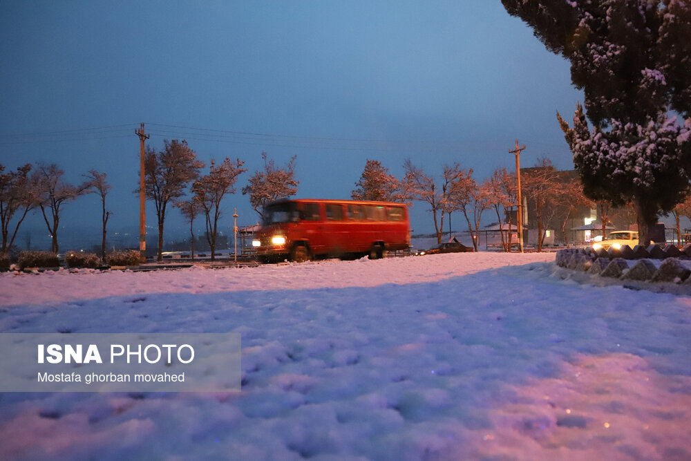 بارش برف پاییزی - اهر