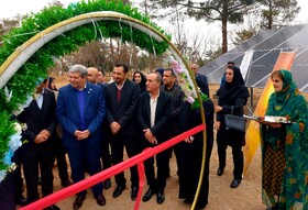 افتتاح ۶۰۰ کیلووات نیروگاه خورشیدی ویژه معلولان در یزد
