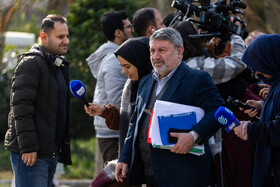 الیاس حضرتی، رئیس شورای اطلاع‌رسانی دولت در حاشیه جلسه هیات دولت - ۲۶ آذر