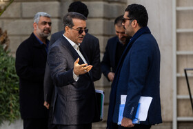 علاءالدین رفیع‌زاده، رئیس سازمان اداری و استخدامی کشور در حاشیه جلسه هیات دولت - ۲۶ آذر