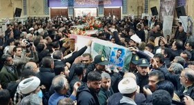 مراسم تشییع و خاکسپاری پیکر شهدای حمله تروریستی فهرج برگزار شد