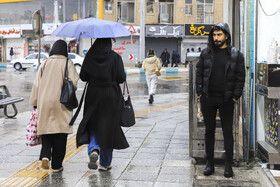 بارش باران و آبگرفتگی معابر در کرمان