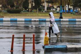 بارش باران و آبگرفتگی معابر در کرمان