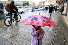 بارش باران و آبگرفتگی معابر در کرمان