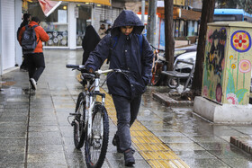 بارش باران و آبگرفتگی معابر در کرمان