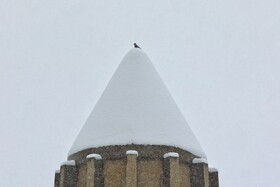 بارش برف پاییزی در همدان