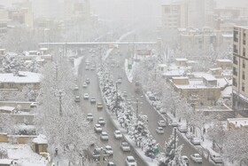 بارش برف پاییزی در همدان