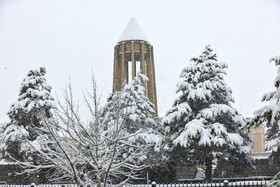 بارش برف پاییزی در همدان