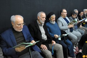 حضور عباس رهی، از استانداران پیشین سمنان در مراسم بزرگداشت آیت الله سید محمد شاهچراغی _ سمنان