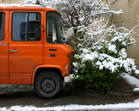 بارش برف پاییزی - مشهد