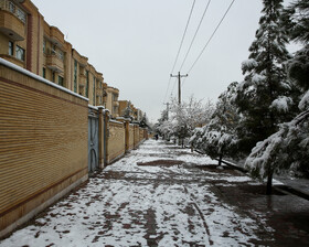 بارش برف پاییزی - مشهد
