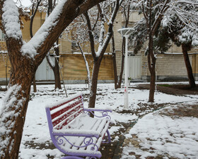 بارش برف پاییزی - مشهد