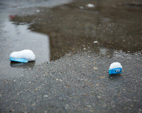 بارش برف پاییزی - مشهد