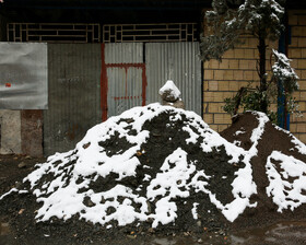بارش برف پاییزی - مشهد