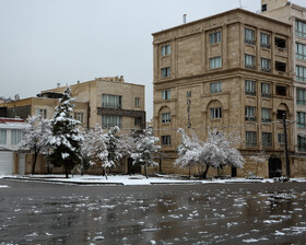 بارش برف پاییزی - مشهد