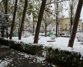 بارش برف پاییزی - مشهد