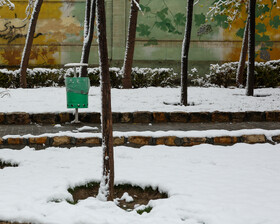 بارش برف پاییزی - مشهد