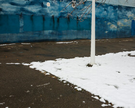 بارش برف پاییزی - مشهد