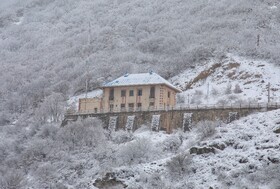 بارش برف گردنه گدوک محور سوادکوه