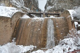بارش برف گردنه گدوک محور سوادکوه