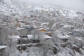 بارش برف گردنه گدوک محور سوادکوه