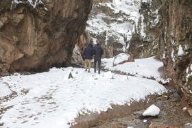 بارش برف گردنه گدوک محور سوادکوه