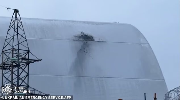 شکاف روی سپر محافظ چرنوبیل و وحشت نشت مرگبار تشعشعات