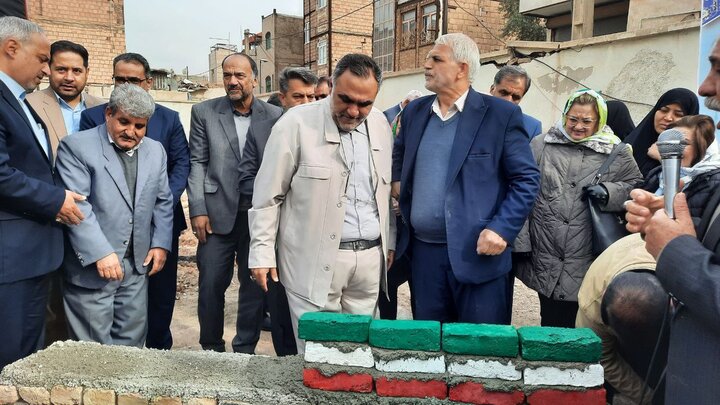 شتاب نهضت مدرسه‌سازی در پاکدشت/ انجام خشت‌گذاری ششمین مدرسه سال ۱۴۰۴