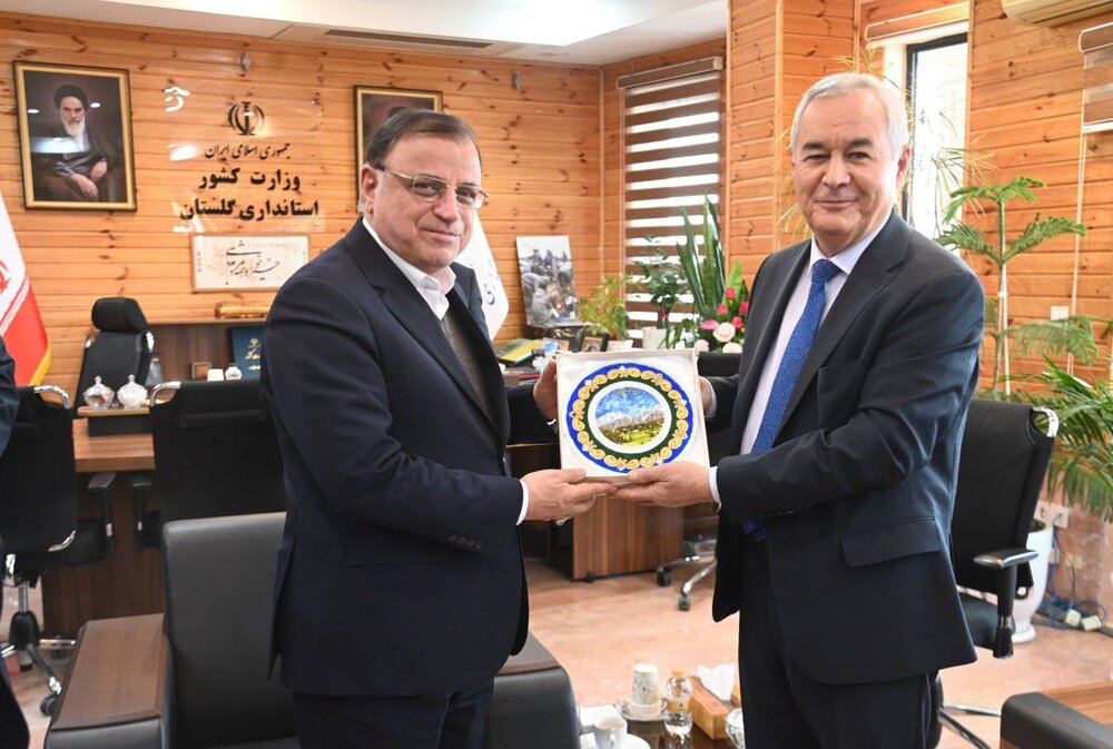 دیدار سفیر تاجیکستان در ایران با علی‌اصغر طهماسبی استاندار گلستان