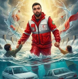 درگذشت نجاتگر هلال احمر جهرم حین امدادرسانی در بارش‌ها / استاندار فارس تسلیت گفت