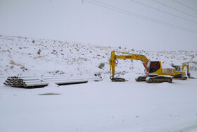 بارش برف پاییزی در شهرکرد