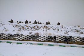 بارش برف پاییزی در شهرکرد