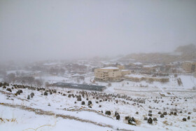 بارش برف پاییزی در شهرکرد