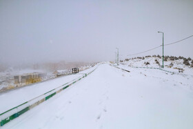 بارش برف پاییزی در شهرکرد