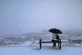 بارش برف پاییزی در شهرکرد