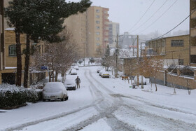 بارش برف پاییزی در شهرکرد