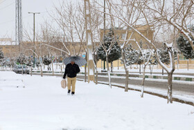 بارش برف پاییزی در شهرکرد