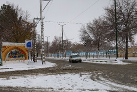 بارش برف پاییزی در شهرکرد