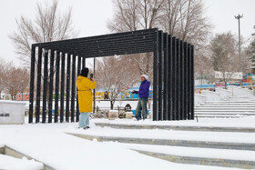 بارش برف پاییزی در شهرکرد