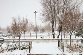 بارش برف پاییزی در شهرکرد