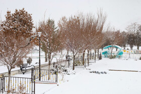 بارش برف پاییزی در شهرکرد