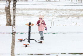 بارش برف پاییزی در شهرکرد