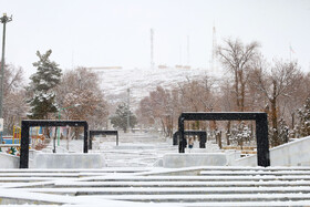 بارش برف پاییزی در شهرکرد