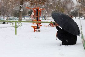 بارش برف پاییزی در شهرکرد