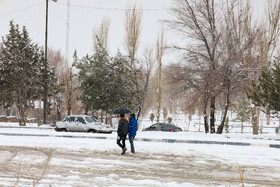 بارش برف پاییزی در شهرکرد